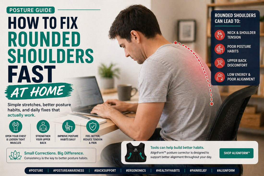 How to Fix Rounded Shoulders Fast at Home